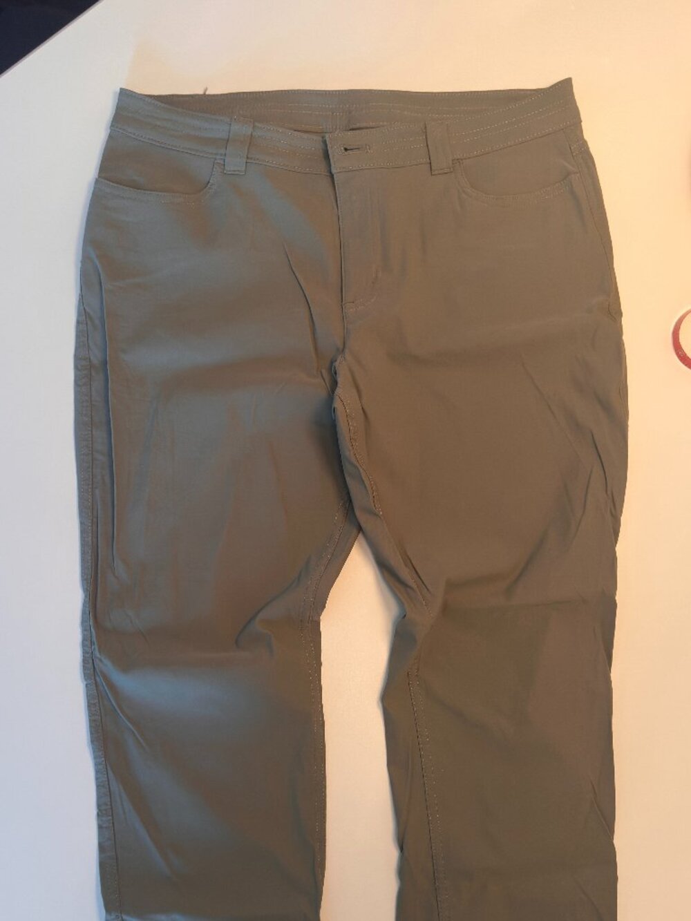 Eddie Bauer Outdoor Pant Women Green Mid Rise